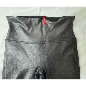 Spanx Faux Leather Leggings Pants for Women, Size M - Black